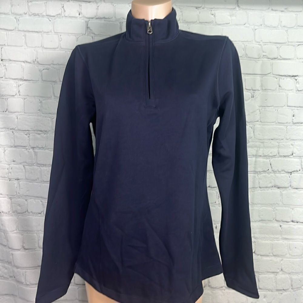 Cutter & Buck 1/4 zip sweatshirt w/high collar like new Peruvian pima cotton